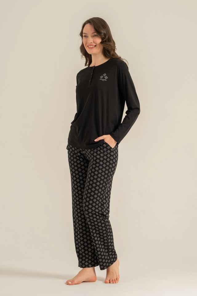 Pierre Cardin  Pc9289-X  Kadın Uzun Kollu Pijama Takımı