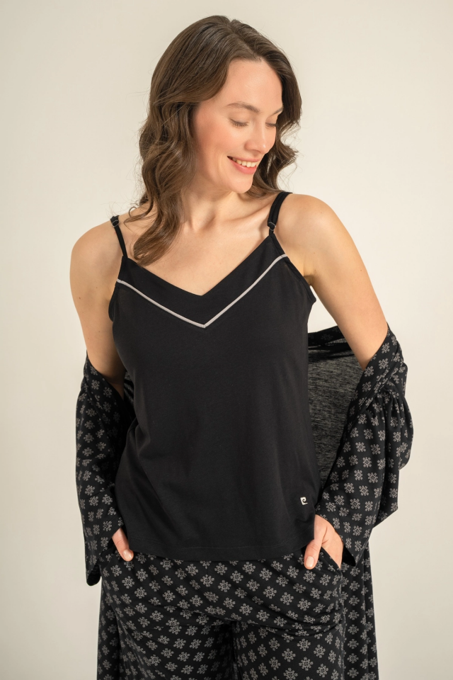 Pierre Cardin 9291-S  Kadın 3'Lü Pijama Takımı