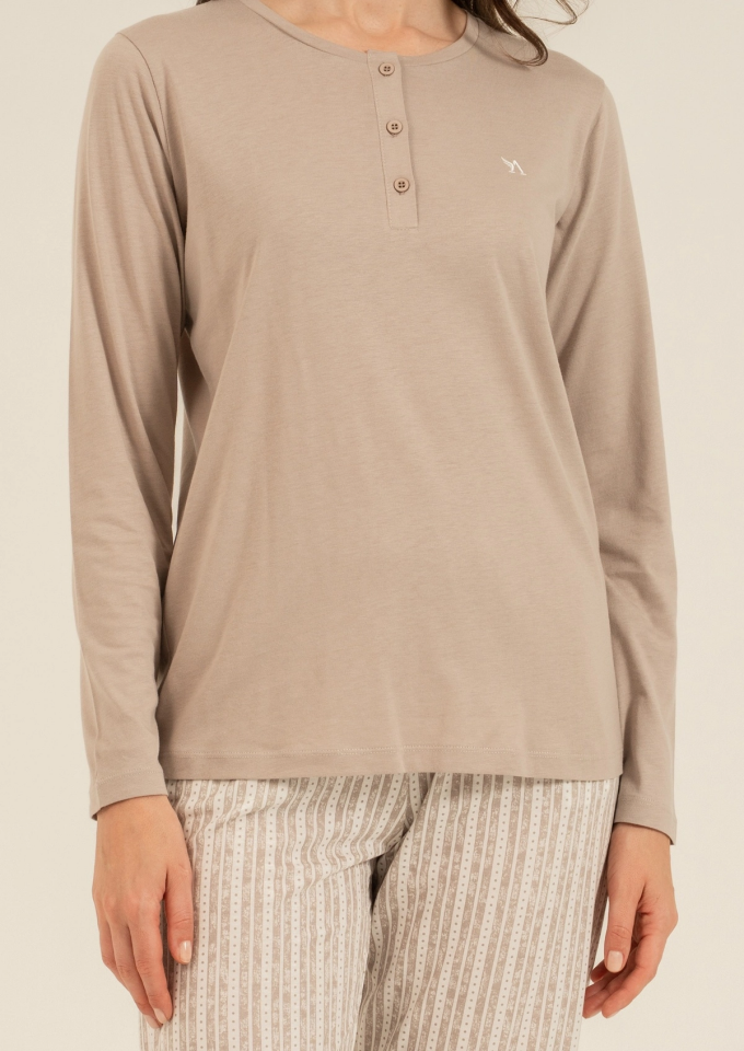 Arnetta 3779-x  Kadın Uzun Kollu Pijama Takım