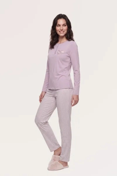 Pjs 30149 Kadın Uzun Kol Pijama Takımı