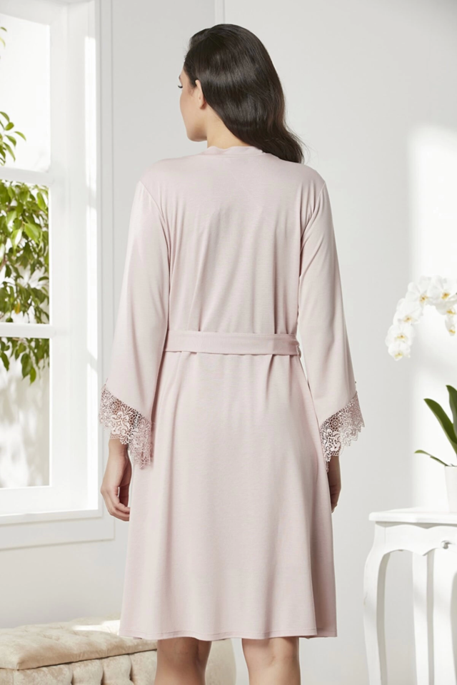 Pierre Cardin P5040 Bayan Penye Gecelik Sabahlık