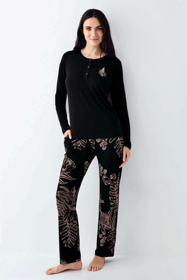 Arnetta 3439-S Kadın Uzun Kol Pijama Takım