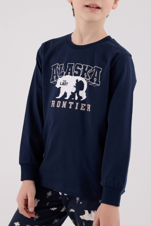 RolyPoly 3718-G Erkek Çocuk Uzun Kol Pijama Takım