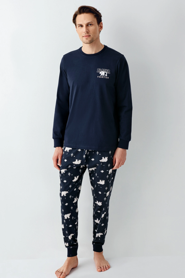 RolyPoly 3718-S Erkek Uzun Kol Pijama Takım