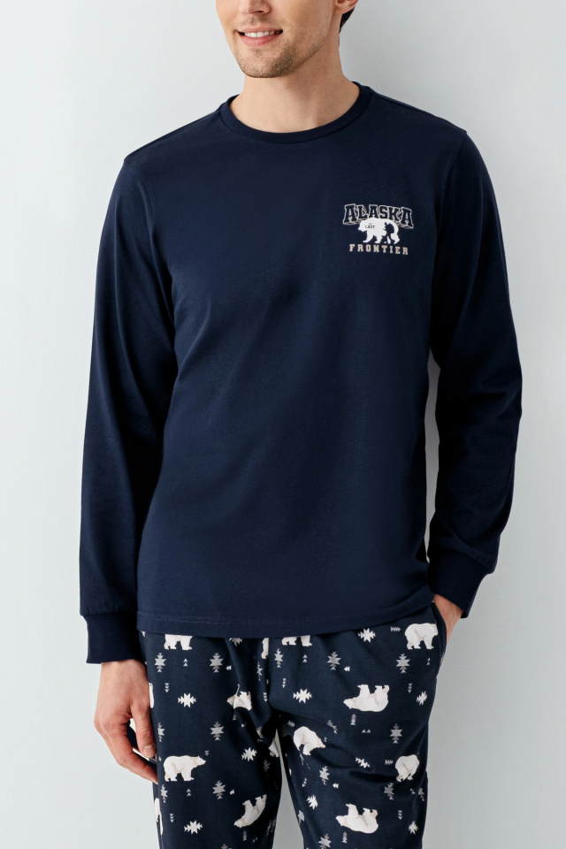 RolyPoly 3718-S Erkek Uzun Kol Pijama Takım