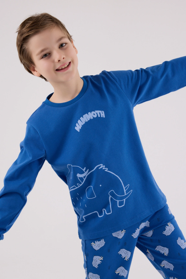 RolyPoly 3666-2 Erkek Çocuk Uzun Kol Pijama Takım