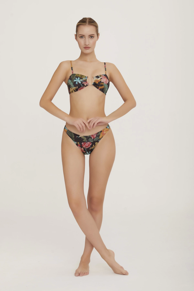 Lapieno 3540L Kadın Çiçek Desenli Bikini Takım