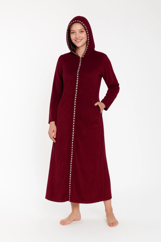 Cicikom 104030 Bayan Kapşonlu Havlu Elbise