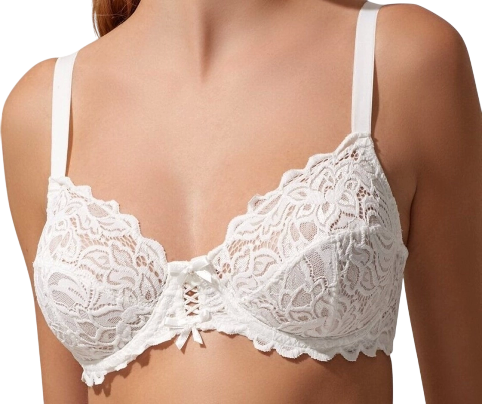 Nurteks 1050 Kadın Balenli Dantelli Toparlayıcı Sütyen