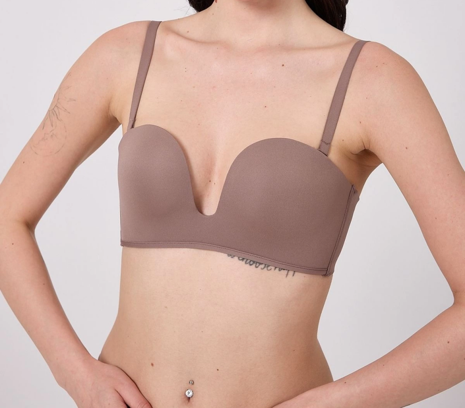 Freshness MSF05 Destekli V Dekolte Lazer Kesim Sütyen