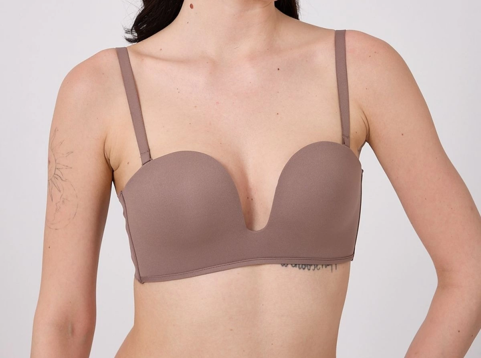 Freshness MSF05 Destekli V Dekolte Lazer Kesim Sütyen