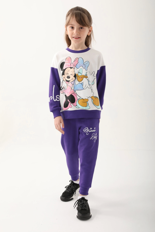 Disney 4815-3 Minnie Mouse Kız Çocuk İkili Takım